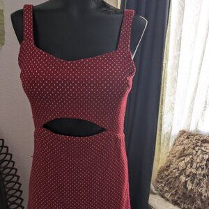 Red Cut out Dress